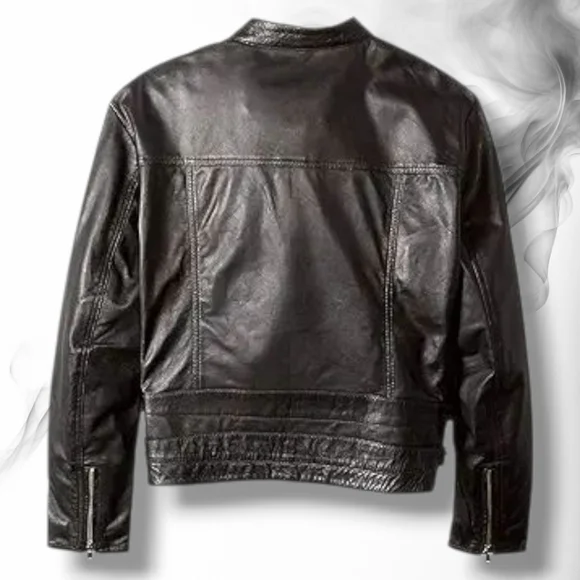 SLINK Jeans Plus LAMB LEATHER Crop Moto Jacket Women's Size XL , 1X - Picture 6 of 14